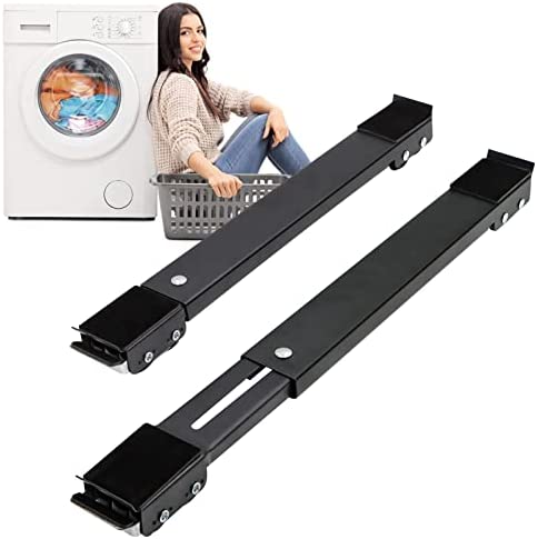 Extendable Furniture Appliances Rollers, Mover Tools with 24 Roller & Brake Equipment for Heavy Washing Dryer Machine Refrigerator for Mobile Wheels Strong Base Stand Hold Up to 660 lb Black post thumbnail image