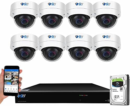 GW Security Smart AI 16 Channel H.265 PoE NVR Ultra-HD 4K (3840×2160) Security Camera System with 8 x 4K (8MP) 2160P Face Recognition/Human/Vehicle Detection Outdoor Indoor Microphone Dome IP Camera post thumbnail image