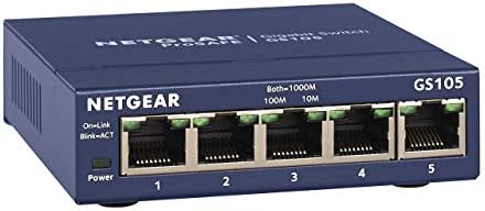 NETGEAR 5-Port Gigabit Ethernet Unmanaged Switch (GS105NA) – Desktop or Wall Mount, and Limited Lifetime Protection,Gray post thumbnail image