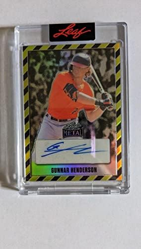 GUNNAR HENDERSON Auto 2023 LEAF METAL WHATNOT EXCLUSIVE Autograph RARE LOW # 3/5 – MLB Autographed Baseball Cards post thumbnail image