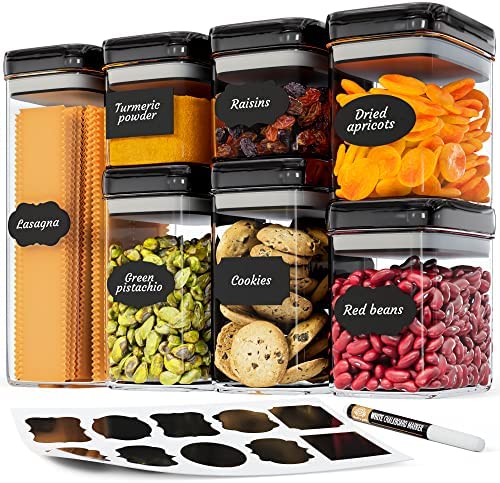 Chef’s Path Airtight Food Storage Containers Set for Home Organization – 7 Piece Largest Flip Lock Airtight Set w/more Capacity – BPA Free Plastic Dry Food Storage Containers with Lids post thumbnail image