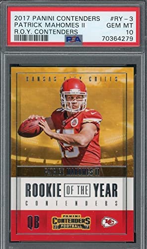 Patrick Mahomes 2017 Panini Contenders Football Rookie Card #RY-3 Graded PSA 10 post thumbnail image