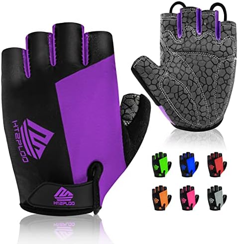 HTZPLOO Bike Gloves Cycling Gloves Biking Gloves Bicycle Gloves for Men Women with Anti-Slip Shock-Absorbing Pad,Light Weight Half Finger Gloves for Cycling Workout Training Outdoor post thumbnail image