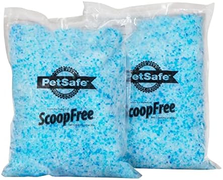 PetSafe ScoopFree Premium Blue Crystal Litter, 2-Pack – Includes 2 Bags of Lightly Scented Litter – Absorbs Odors 5x Faster than Clay Clumping – Low Tracking for Less Mess – Lasts up to a Month post thumbnail image