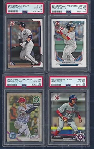 PSA 10 AARON JUDGE MOOKIE BETTS SHOHEI OHTANI & JUAN SOTO 4 CARD ROOKIE LOT GRADED PSA GEM MINT 10 MLB SUPERSTARS post thumbnail image