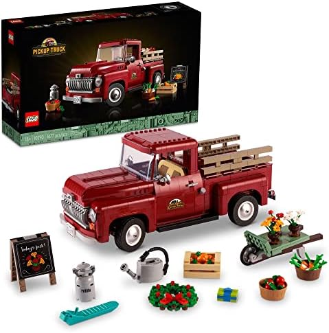 LEGO Icons Pickup Truck 10290 Building Set for Adults, Vintage 1950s Model with Seasonal Display Accessories, Creative Activity, Collector’s Gift Idea post thumbnail image