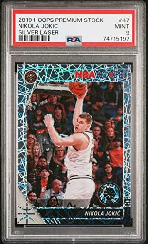 Nikola Jokic 2019 Panini Hoops Premium Stock Silver Laser Card #47 Graded PSA 9 post thumbnail image