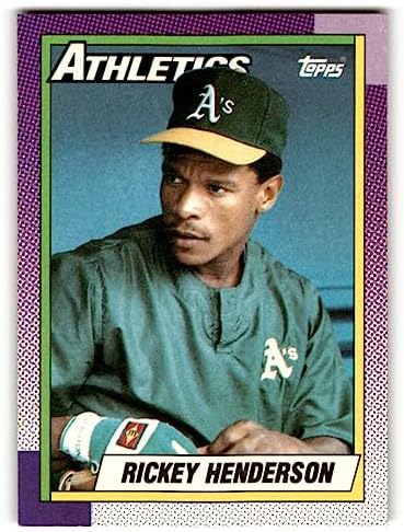 1990 Topps #450 Rickey Henderson Oakland Athletics Baseball Cards EX/NM Baseball Card post thumbnail image