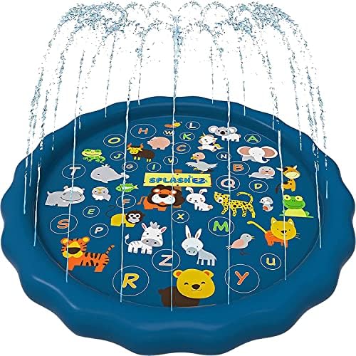 SplashEZ 3-in-1 Splash Pad, Sprinkler for Kids and Wading Pool for Learning – Dog Sprinkler Pool, 60’’ Inflatable Water Summer Toys – “from A to Z” Outdoor Play Mat for Babies & Toddlers post thumbnail image