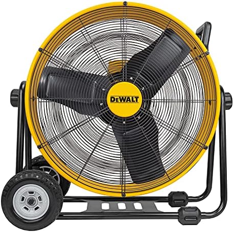 DEWALT DXF-2490 High-Velocity Industrial, Drum, Floor, Barn, Warehouse Fan, Heavy Duty Air Mover with Adjustable Tilt & Large Wheel, 24″, Yellow post thumbnail image