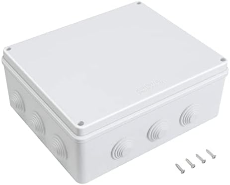 LeMotech ABS Plastic Dustproof Waterproof IP65 Junction Box Universal Electrical Project Enclosure White 11.8 x 9.8 x 4.7 inch (300 x 250 x 120 mm) post thumbnail image