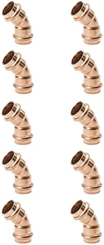 ProPress Plumbing Copper Fitting – Lead-Free 45-Degree propress Elbow Copper Pipe Fitting – 1″ Push Fit Elbow Copper Press Fitting Connection propress Pipe post thumbnail image