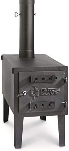 Guide Gear Large Outdoor Wood Burning Stove Portable with Chimney Pipe for Cooking, Camping, Tent, Hiking, Fishing, Backpacking post thumbnail image