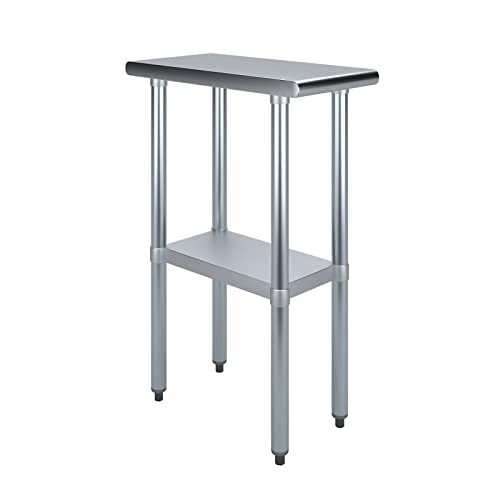 24″ X 12″ AmGood Stainless Steel Work Table | NSF Metal Prep Table | Commercial & Residential Kitchen Laundry Garage Utility Bench post thumbnail image