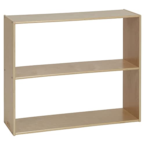 ECR4Kids Streamline 2-Shelf Storage Cabinet, 30in, Double-Sided, Natural post thumbnail image