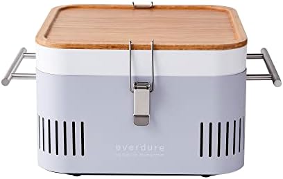 Everdure CUBE Portable Charcoal Grill, Tabletop BBQ, Perfect Tailgate, Beach, Patio, or Camping Grill, Lightweight & Compact Small Grill with Preparation Board & Food Storage Tray, Stone post thumbnail image