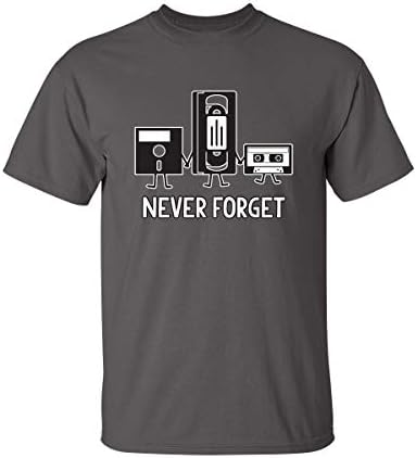 Never Forget Mens Cassette Tape VHS Gamer Old School Mens Very Funny T Shirt post thumbnail image