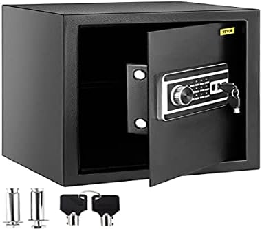 VEVOR Safe Box, 1.7 CU.FT Fingerprint Safe Box for Money w/ 2 Keys & Digital Keypad, Q235 Steel Safe Box for Storing Cash, Jewelry, Pistols, Documents, Watches in Home & Office & Hotel post thumbnail image