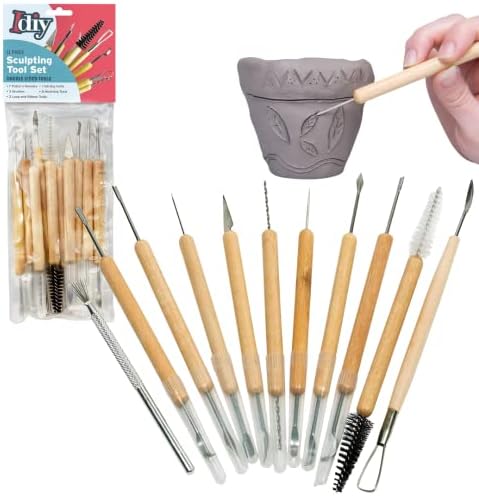 Pottery Tool Kit -11-Piece 21-Tool Beginner’s Clay Sculpting Set, Clay, Wood Carving, Ceramic Art Craft Project Accessories for School, Classrooms, Kids/Adults,Great Birthday Gift Summer Camp Activity post thumbnail image