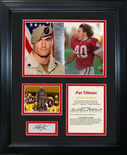 Framed Pat Tillman Facsimile Laser Engraved Signature Auto Arizona Cardinals Football 12″x15″ Photo Collage post thumbnail image