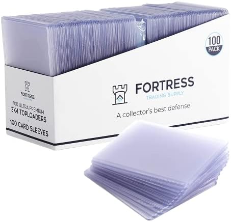 Fortress Trading 3″ x 4″ Peel Off Clear Regular Top Loaders for Cards Sleeves Basketball Card Protectors Toploader Protectors 100ct Baseball Card Sleeves Trading Card Sleeve Baseball Card Top Loaders post thumbnail image