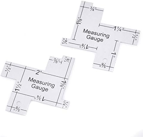 Semetall 2Pack Mini 2″ Hand Measuring Gauge for Quilting Sewing and Patchwork,Plastic,Silver post thumbnail image