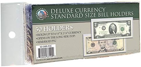 Merrick Mint 50 Regular Deluxe PVC Currency Sleeve Bill Holders Paper Money SEMI Rigid – 50 Count post thumbnail image