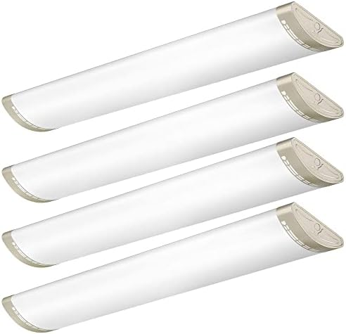 TychoLite 4FT LED Light Fixture 50W 5500lm Linear Flush Mount Light, 4000K, Dimmable, 48 inch LED Kitchen Lights Ceiling Fixtures for Laundry, Craft Room, Office, Fluorescent Replacement 4 Pack post thumbnail image