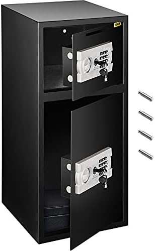 VEVOR Large Double Door Security Safe Box 2.6 Cubic Feet Steel Safe Box Strong Box with Digital Lock for Money Gun Jewelry Black post thumbnail image