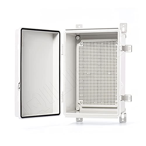 QILIPSU Waterproof Outdoor Junction Box, IP67 ABS Plastic Electrical Enclosure with Mounting Plate, Wall Brackets, Weatherproof Hinged Grey Cover for Projects (11.2″x7.7″x5.1″) post thumbnail image