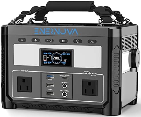 ENERNOVA ETA Portable Power Station 600W, 288Wh LiFePO4 Battery/Recharge from 0-80% in 50 Min., 2 Up to 600W AC Outlets, Solar Generator (Solar Panel Optional) for Outdoor Camping/RVs/Home Use post thumbnail image