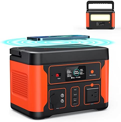 Portable Power Station 600W(Peak 1200W), Tiexei Solar Generator Backup 550Wh LiFePO4 Battery Pack with 110V AC Outlet, Pure Sine Wave Powerhouse with LED Light for RV Camping Fishing Home Emergency post thumbnail image