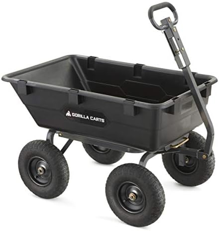 Gorilla Carts GOR6PS Poly Yard Dump Cart, Heavy-Duty Convertible 2-in-1 Handle, 1-(Pack), Black post thumbnail image