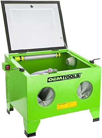 OEMTOOLS 24815 Bench Top Abrasive Blast Cabinet, Removes Rust, Grime, and Paint, Great for Automobile Rebuilders or Anyone Restoring Antique Metal Objects post thumbnail image