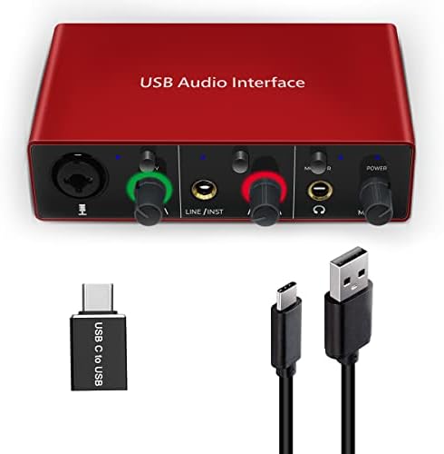 Audio Interface Audio Interface for PC USB Interface mixer recorder with 48V Phantom Power 24 Bit Support Table Mac OS PC Audio Equipments & Music Instruments (No DAW include) post thumbnail image