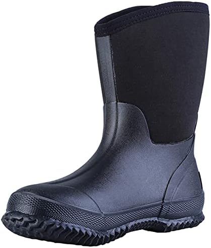 TENGTA Men’s Waterproof Fishing Hunting Boots Durable Insulated Rubber Neoprene Rain Boots Womens Winter Snow Work Shoes post thumbnail image