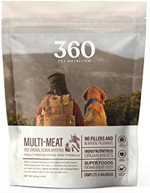 360 Pet Nutrition Freeze Dried Raw Complete Meal for Adult Dogs, High Protein, Omega 3’s, No Fillers, Made in The USA, 16 Ounce (Multi Meat) post thumbnail image