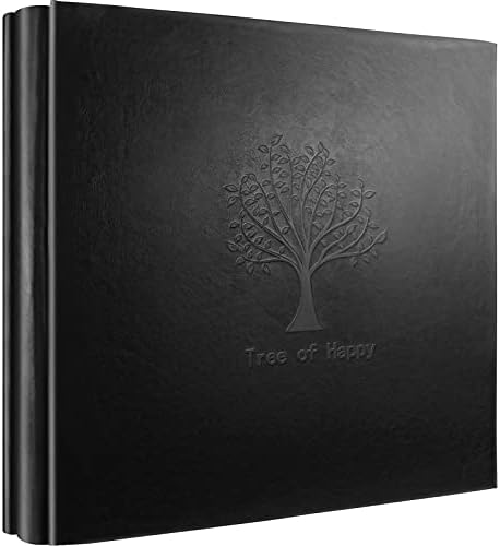 Photo Album 4 x 6 600 Pockets Photos, Black Leather Cover, Extra Large Capacity Wedding Baby Anniversary Valentines Picture Albums Holds 600 Horizontal and Vertical Photos Tree Pattern Album post thumbnail image