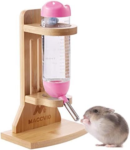 Hamster Water Bottle with Stand Water Bottle Holder for Small Animals Hamster Accessories for Guinea Pig, Rabbit, Chinchillas with 125ml Hanging Water Auto Dispenser (Pink) post thumbnail image