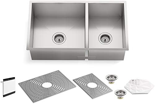 Kohler 20025-PC-NA Sterling Ludington 32″ Under-Mount Double-Bowl Kitchen Sink with Accessories, 32 inch, Stainless Steel post thumbnail image