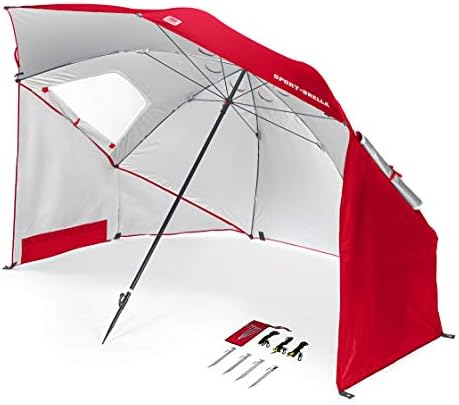 Sport-Brella Vented SPF 50+ Sun and Rain Canopy Umbrella for Beach and Sports Events (8-Foot, Red) post thumbnail image