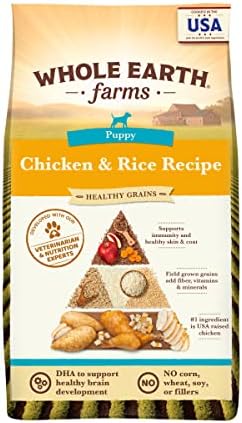 Whole Earth Farms Healthy Grains Dry Puppy Food, Chicken and Rice Recipe – 4 lb. Bag post thumbnail image