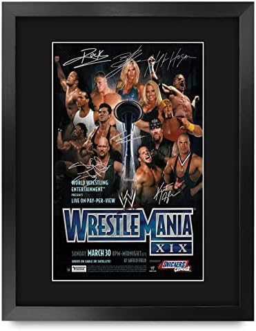 HWC Trading Framed 11″ x 14″ Print – Wrestlemania 19 Gifts Mounted Printed Signed Autograph Picture for WWE & WWF Memorabilia Fans post thumbnail image