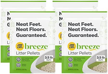 Purina Tidy Cats Breeze Litter Pellets Refill Pouch, Made for Multiple Cats, Anti-Tracking Pellets for Breeze Litter System, 3.5 LB Refill Pouch (Pack of 4) post thumbnail image