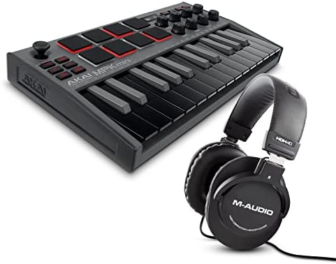 AKAI Professional MPK Mini Black MK3 and M-Audio HDH40-25-Key USB MIDI Keyboard Controller with Beat Pads, Studio Headphones and Software Suite post thumbnail image