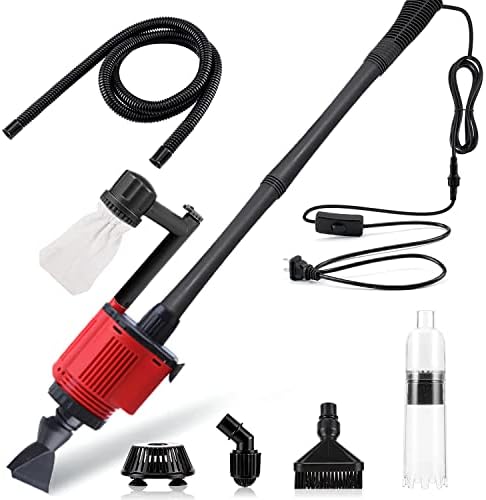 Aquarium Gravel Cleaner Siphon Kit, 6 in 1 Automatic Fish Tank Cleaning Tools Electric Removable Vacuum Water Changer for Changing Water/Removing Detritus/Washing Sands post thumbnail image