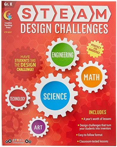 Creative Teaching Press Creative Teaching STEAM Design Challenges Resource Book, Kindergarten (Science, Technology, Engineering, Art, Math) (8207) post thumbnail image