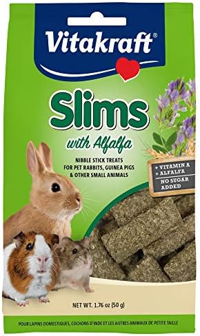 Vitakraft Slims with Alfalfa Rabbit, Guinea Pig & Small Animal Nibble Stick Treat, 1.76 oz post thumbnail image