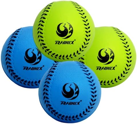 PHINIX 9″ Soft Foam Baseball for Kids Practice- 4 Pack (Blue & Green) post thumbnail image