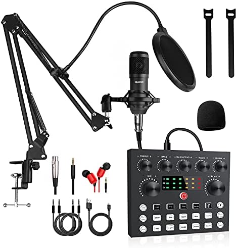 Podcast Equipment Bundle,Audio Interface with All-In-One DJ Mixer and Studio Broadcast Microphone, Perfect for Recording,Live Streaming,Gaming,Compatible with PC,Smartphone,Play Station post thumbnail image